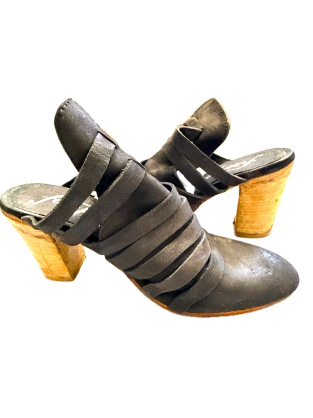 Free People "Byron" Strappy Mule In Black - Size 8 - Picture 5 of 13